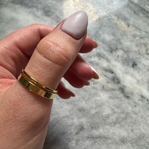 Gorjana 18k gold plated stacking rings (2 pieces of set)